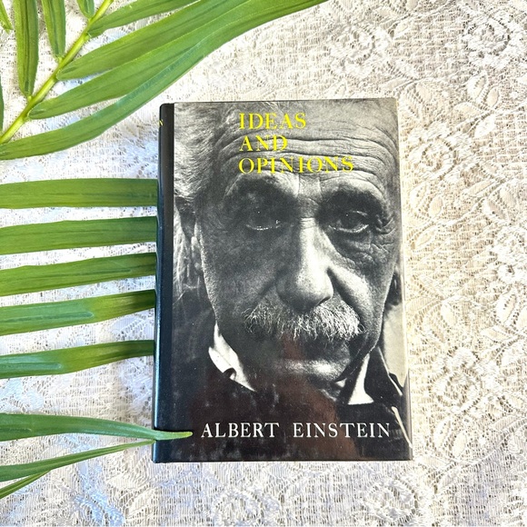 Vintage Hardcover Ideas & Opinions Albert Einstein Coffee Table Book - Picture 1 of 4